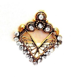 Golden Oxidized Women Earring Jhumka Jhumki Jewelry Drop PushBack Classy Gift 63